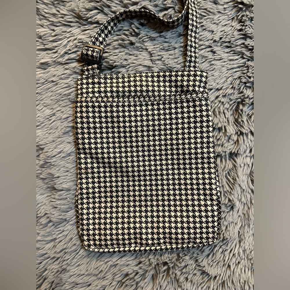 Kavu Cotton Canvas Crossbody Bag Houndstooth Pattern Like New - Picture 8 of 8